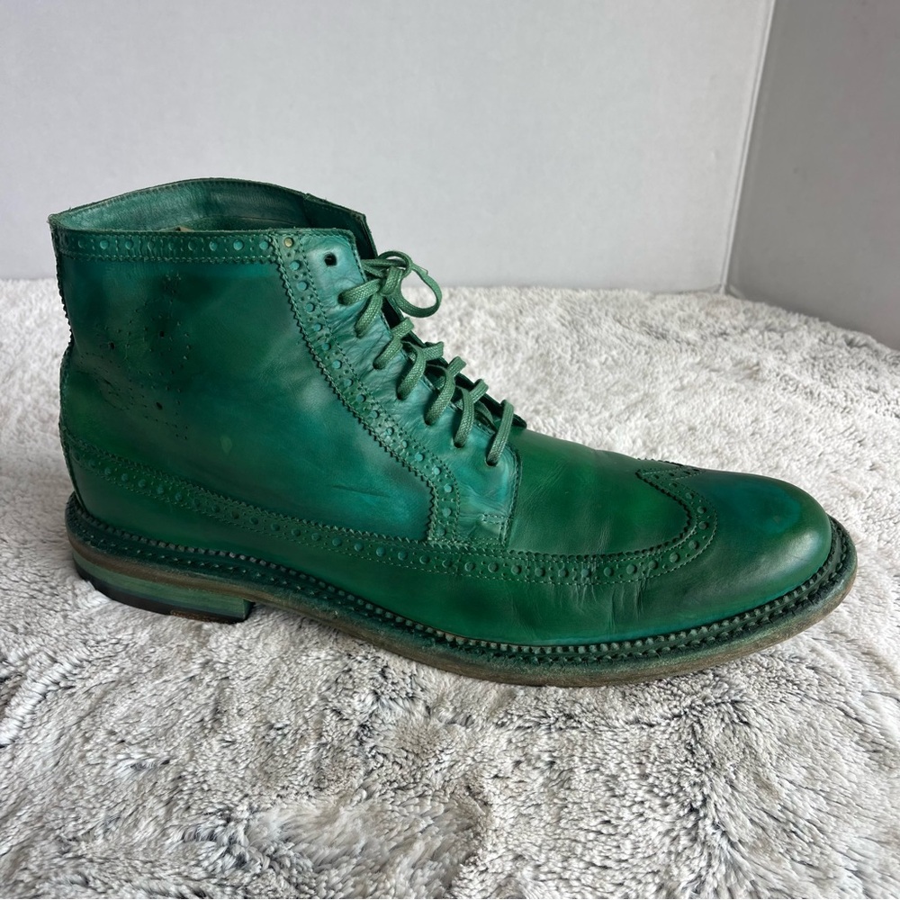 Cole Haan Green Leather Chukka Wingtip Boots Men’s Size 12